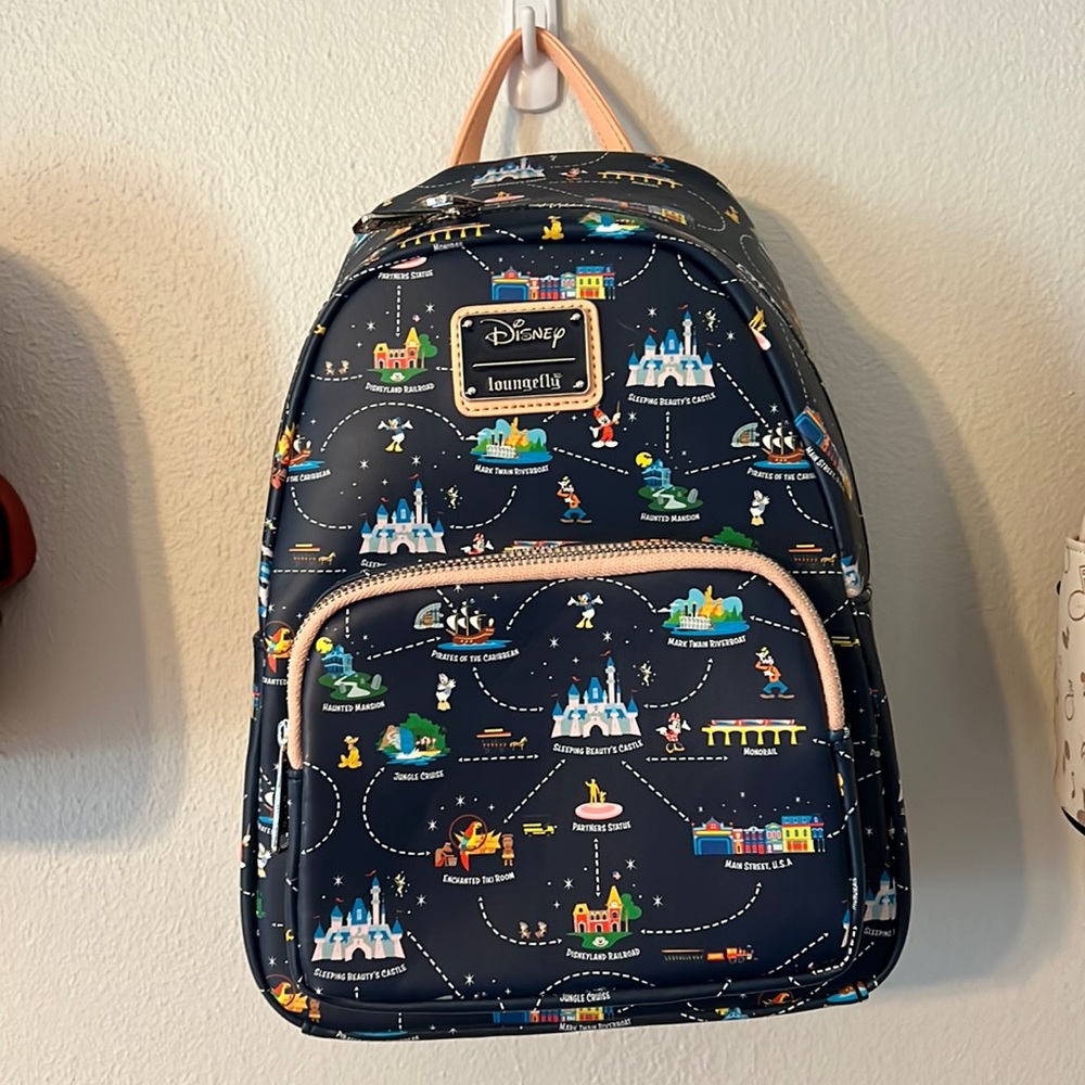 Loungefly Disney Themed Backpack - Navy and Multicolor